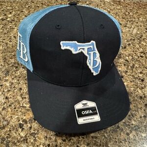 Tampa Bay Rays Black and Blue Baseball Cap